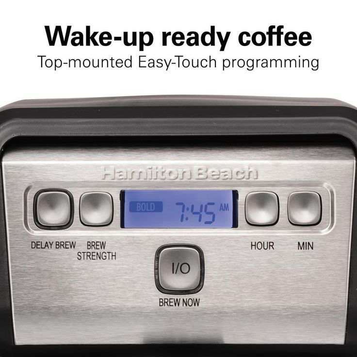 Compact 12-Cup Black Programmable Drip Coffee Maker