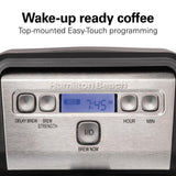 Compact 12-Cup Black Programmable Drip Coffee Maker