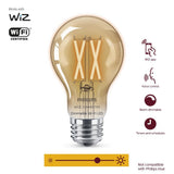 Amber A19 LED 40W Equivalent Dimmable Smart Wi-Fi Wiz Connected Wireless Light Bulb - Super Arbor