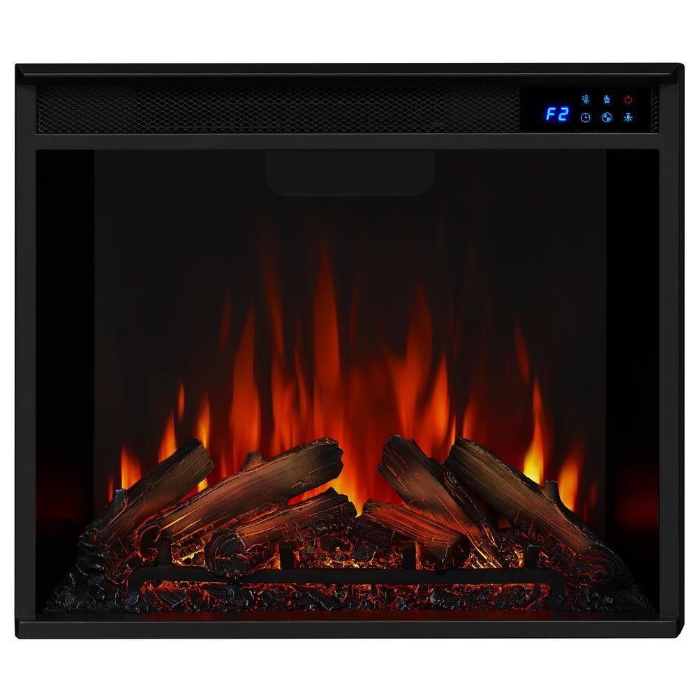 Chateau 41 in. Corner Electric Fireplace in Dark Walnut - Super Arbor