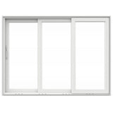 V4500 Multi-Slide 105 in. x 80 in. Left-Hand Low-E White Vinyl 3-Panel Prehung Patio Door