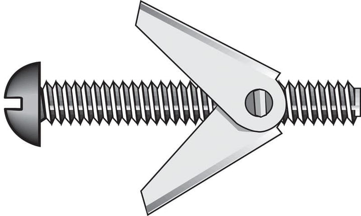 Hillman 1/8 in. Diameter x 4 in. Length Truss Head Steel Toggle Bolts, 50-Pack