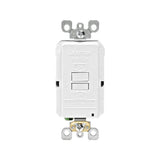 20 Amp 125-Volt Combo Self-Test Blank Face GFCI Outlet, White - Super Arbor