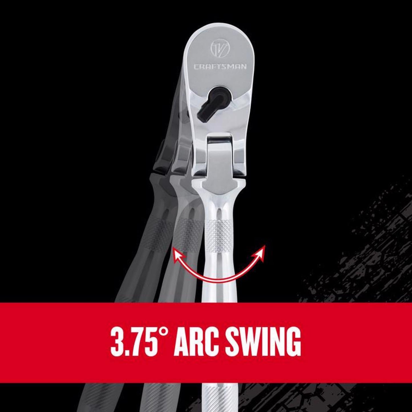 Craftsman V-Series 3/8 in. Drive Flex Head Ratchet, 96 Teeth