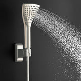 6-spray 8 in. High Pressure Dual Shower Head and Handheld Shower Head with Body spray in Brushed-Nickel