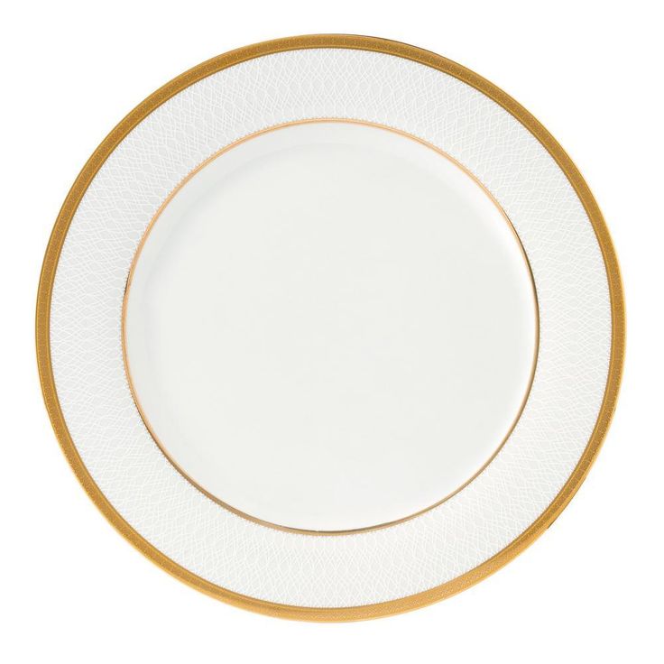24-Piece Formal Gold Border Porcelain Dinnerware Set (Service for 4)