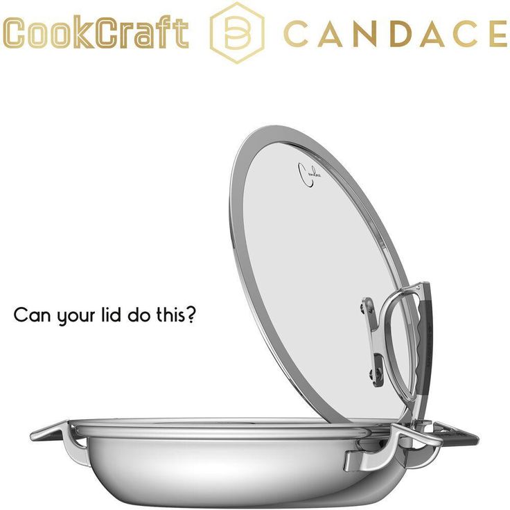 CookCraft by Candace 12-Piece Stainless Steel Cookware Set
