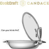 CookCraft by Candace 12-Piece Stainless Steel Cookware Set