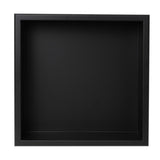 Matte Black 16 in. x 16 in. Stainless Steel Niche - Super Arbor
