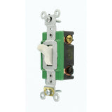 30 Amp Industrial Double Pole Switch, White - Super Arbor