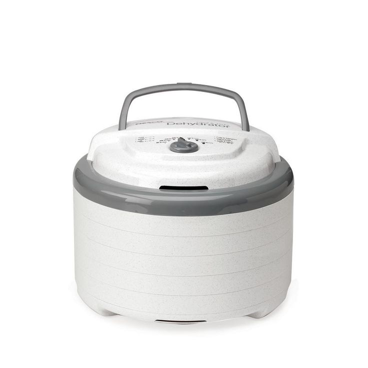 Snackmaster Pro 5-Tray White Food Dehydrator with Temperature Control