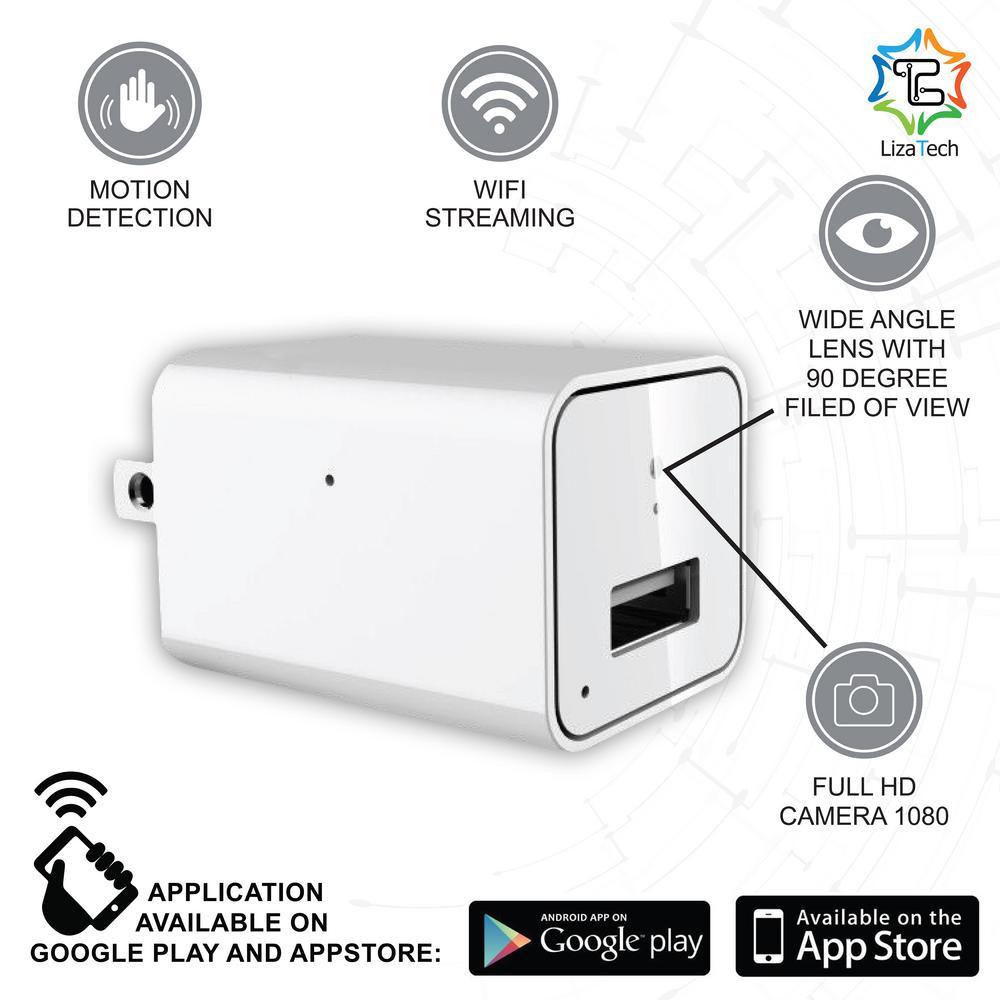 LizaCam USB Wall Plug with Hidden IP Camera - Super Arbor