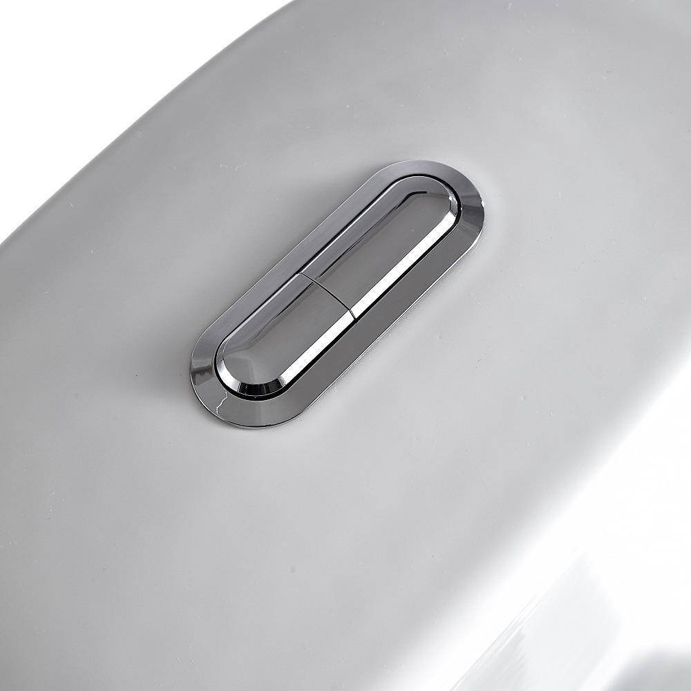 1-Piece 1.28 GPF Dual Flush High Efficiency Elongated Toilet in White, Seat Included - Super Arbor