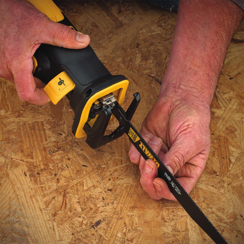 20-Volt MAX XR Lithium-Ion Cordless Brushless Compact Reciprocating Saw Kit with Battery 5Ah, Charger and Contractor Bag - Super Arbor