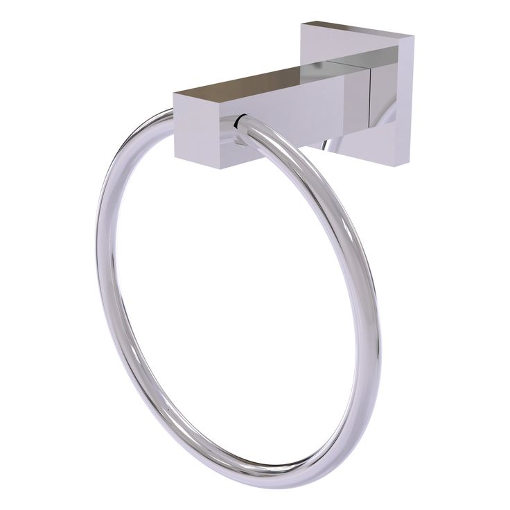 Allied Brass Montero Matte Black Wall Mount Towel Ring