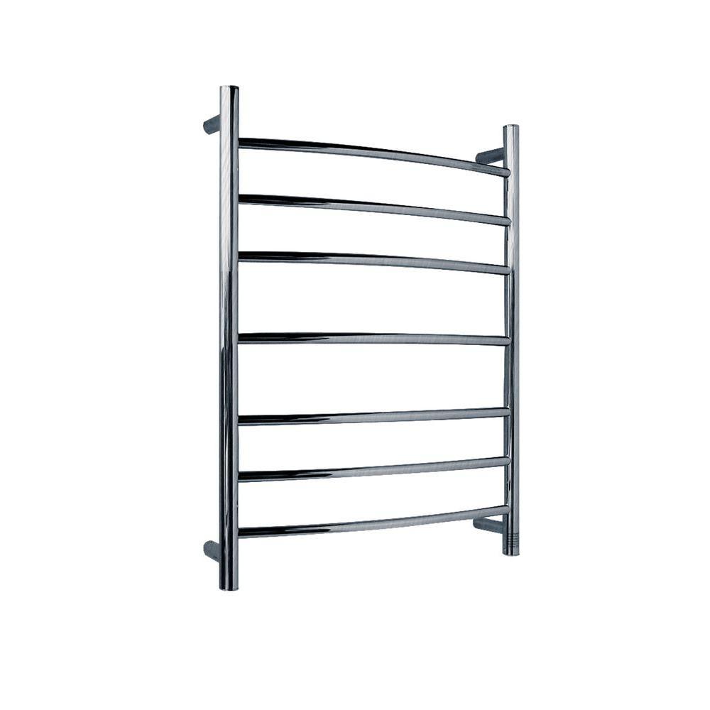 Gown 7-Bar Electric Towel Warmer in Polished Chrome - Super Arbor