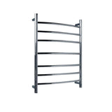 Gown 7-Bar Electric Towel Warmer in Polished Chrome - Super Arbor