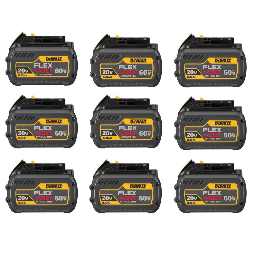 FLEXVOLT 20-Volt/60-Volt MAX Lithium-Ion 6.0Ah Battery Pack (10-Pack) - Super Arbor