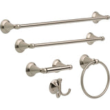 Delta  Windemere 24-in Brushed Nickel Wall Mount Double Towel Bar