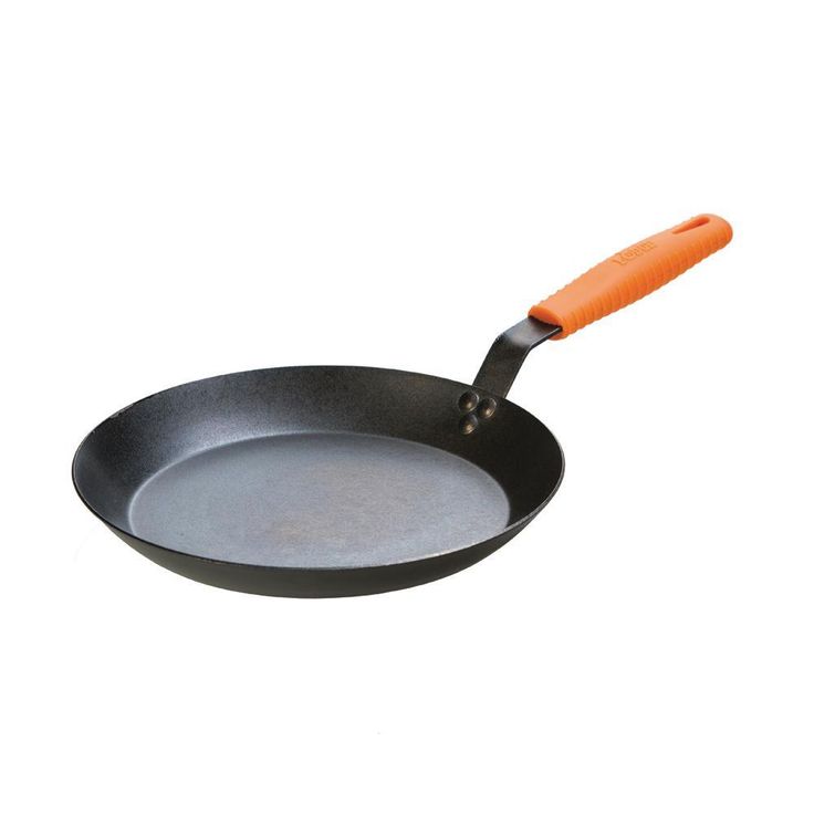12 in. Carbon Steel Skillet in Black with Comfort Grip Handle