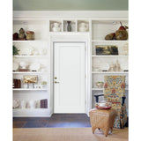 32 in. x 80 in. 1-Panel Craftsman Primed Steel Prehung Left-Hand Inswing Front Door - Super Arbor
