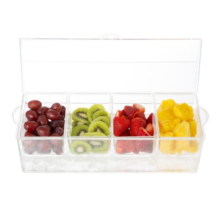 Cold Condiment Tray with Ice Chamber
