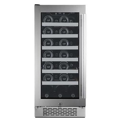 Avallon 27-Bottle Capacity Stainless Steel Built-In/Freestanding Wine Chiller