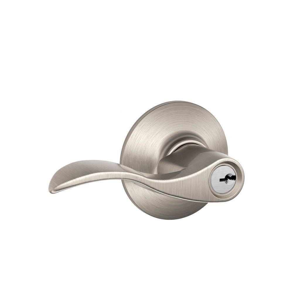 Accent Matte Black Keyed Entry Door Lever - Super Arbor