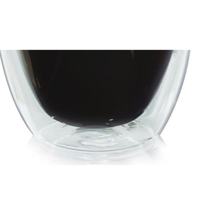 Milano Double-Wall 12 oz. Clear Glassware Coffee Mug (2-Pack)