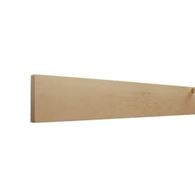 (Common: 1-in x 4-in x 12-ft; Actual: 0.75-in x 3.5-in x 12-ft) Whitewood Board