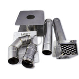 3 in. x 1 in. Horizontal Stainless Steel Venting Kit - Super Arbor