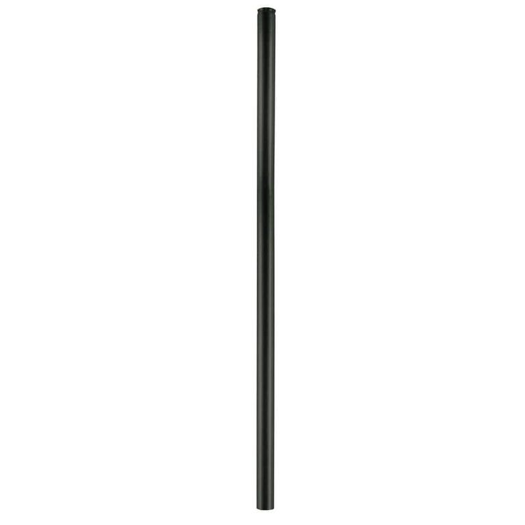 Everbilt 1-3/8 in. Dia x 10 ft. 6 in. 17-Gauge Galvanized Steel Chain Link Fence Black Top Rail