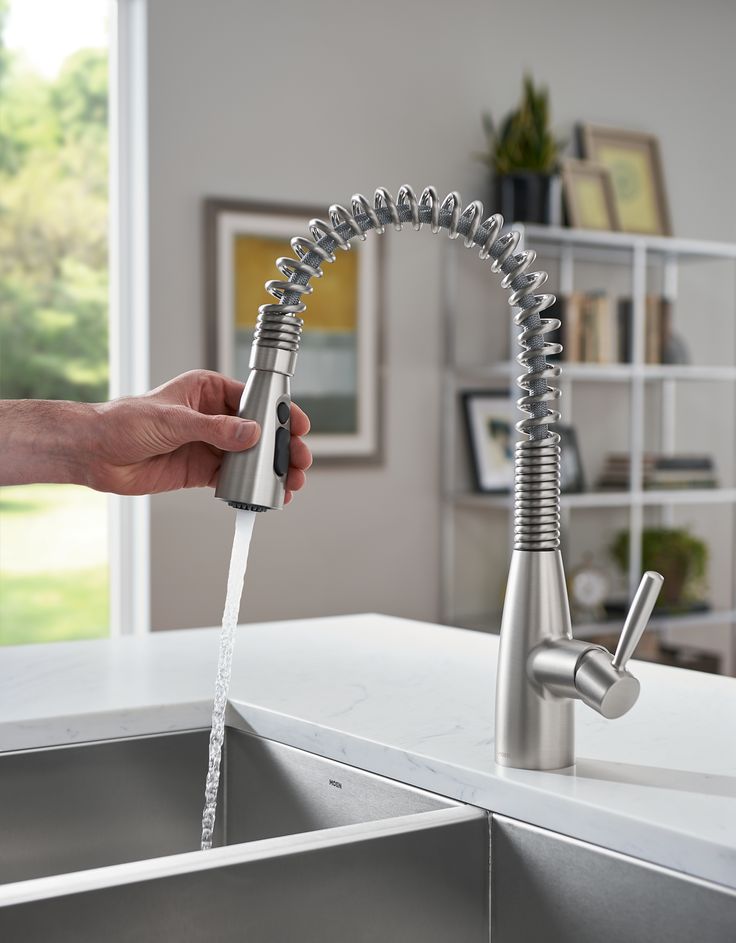 Springvale Single-Handle Pull-Down Sprayer Kitchen Faucet with Reflex and Power Boost in Matte Black