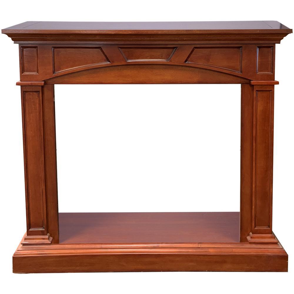 32,000 BTU Ventless Dual Fuel Gas Fireplace with Remote Control in Heritage Cherry - Super Arbor