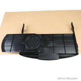 Under Desk Keyboard Holder with Closable Writing Utensil Compartment, Black - Super Arbor