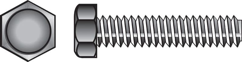Hillman 1/2 in. Diameter x 4 in. Length Zinc-Plated Steel Hex Tap Bolts, Coarse Thread, 25-Pack