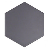 Magen Hex Dark Gray Matte Ceramic Hexagon Tile