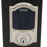 Camelot Satin Nickel Connect Smart Door Lock with Alarm (2-Pack) - Super Arbor