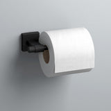 Maxted 3-Piece Bath Hardware Set with Towel Ring, Toilet Paper Holder and 24 in. Towel Bar in Matte Black - Super Arbor
