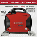 A-iPower 1600-Watt Gasoline Powered inverter Portable Generator