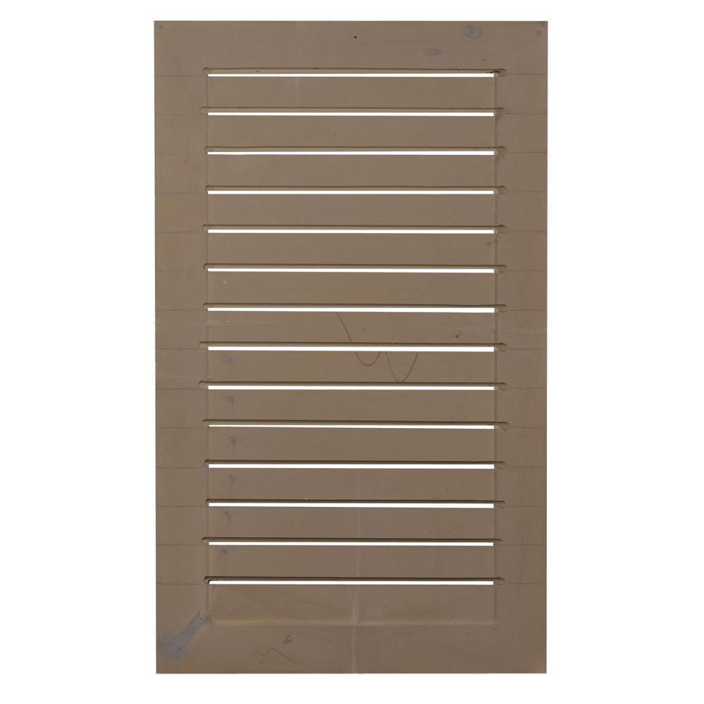 18 in. x 30 in. Rectangular Primed PolyUrethane Paintable Gable Louver Vent - Super Arbor