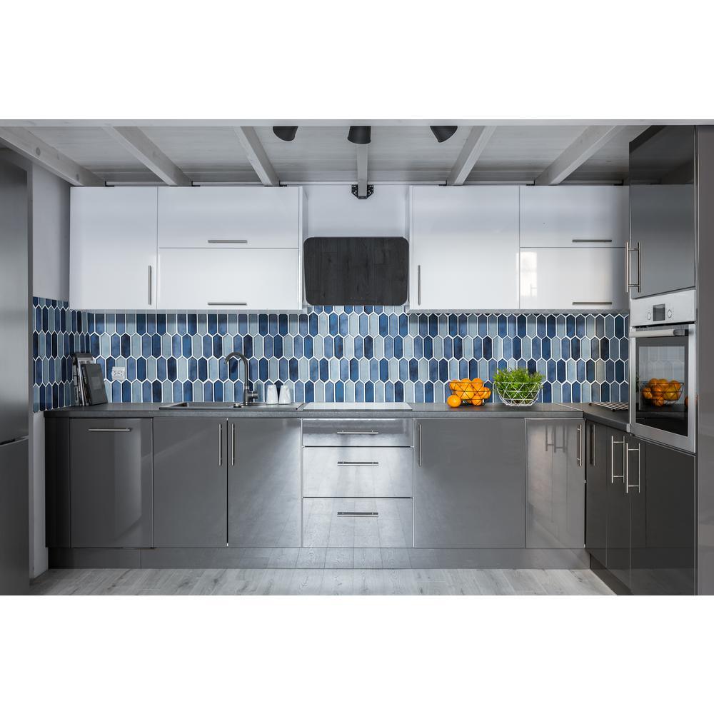 Boathouse Picket 10 in. x 12 in. x 8 mm Glass Mesh-Mounted Mosaic wall Tile ( 8.30 sq. ft. / case ) - Super Arbor