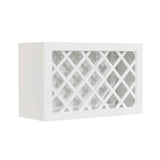 Shaker Ready to Assemble 30 in. W x 18 in. H x 12 in. D Wall Wine Rack in White - Super Arbor