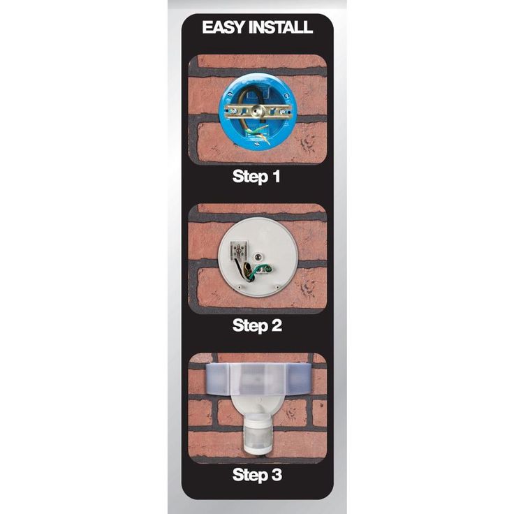 Defiant 270° 3-Head White LED Motion Outdoor Security Light