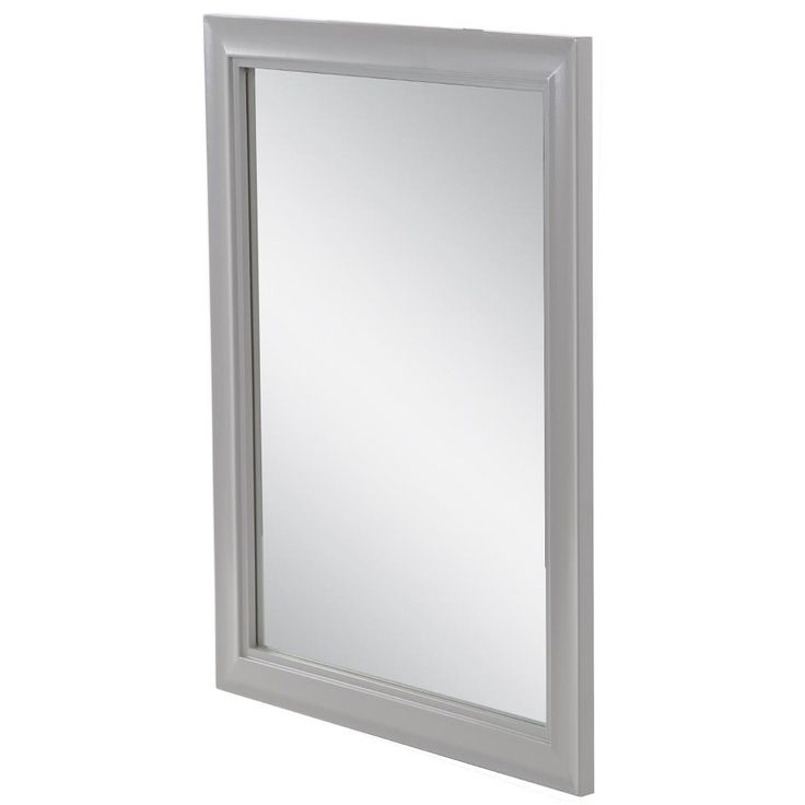Candlesby 22 in. W x 27 in. H Wood Framed Wall Mirror in Sterling Gray
