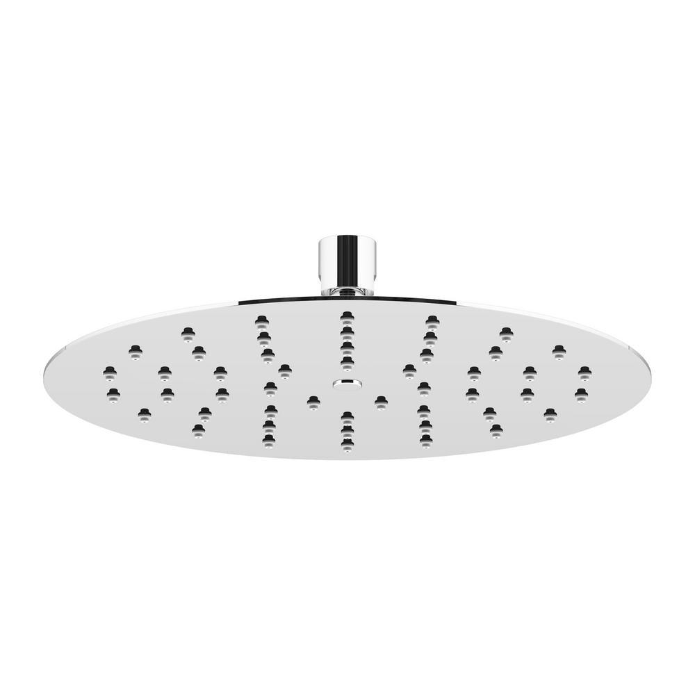 Piano 1-Pattern 1.75 GPM 9.84 in. Ceiling Mount Round Shower Head in Brushed Nickel - Super Arbor