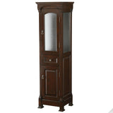 Andover 18 in. W x 65 in. H x 16 in. D Bathroom Linen Storage Tower Cabinet in Dark Cherry
