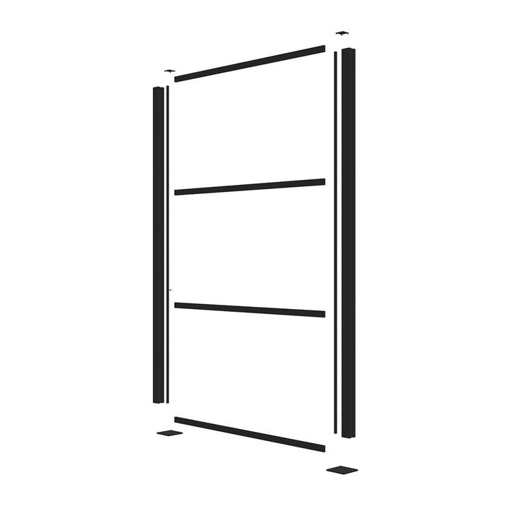 TuffBilt 2 ft. x 4ft. Matte Black Decorative Screen Panel Frame Kit - Super Arbor