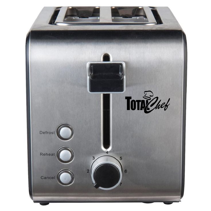 2-Slice Stainless Steel Toaster with Adjustable Browning Controls