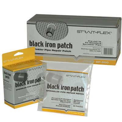 1-3/8 in. x 4.5 in. Hole Black-Iron Round Sprinkler Pipe Patch - Super Arbor